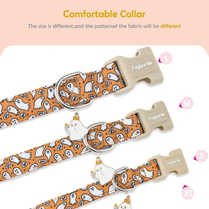 Faygarsle Halloween Ghost Pattern Dog Collar - Image 5