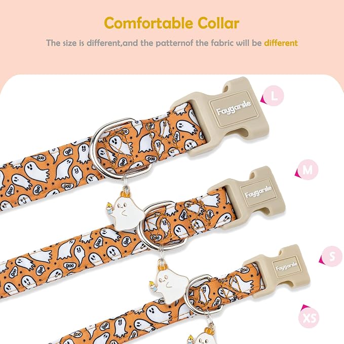 Faygarsle Halloween Ghost Pattern Dog Collar - Image 5