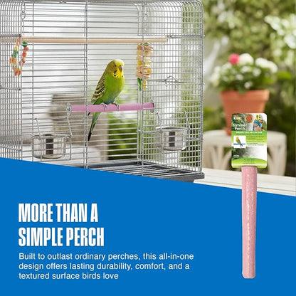Penn-Plax Bird-Life Cement Trimmer-Perch, Naturally Trims Nails & Beak - Image 6