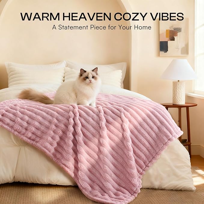LINENLUX 1 Pack 3 Soft Fleece Dog Blanket - Image 4