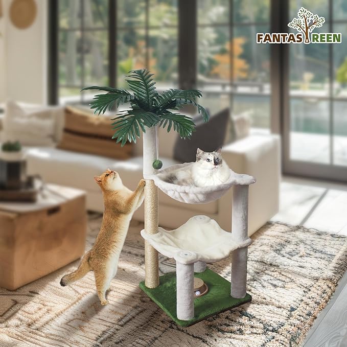 Fantasreen Cat Scratching Post 40 Inches Small Cat Tree Tower - Image 6