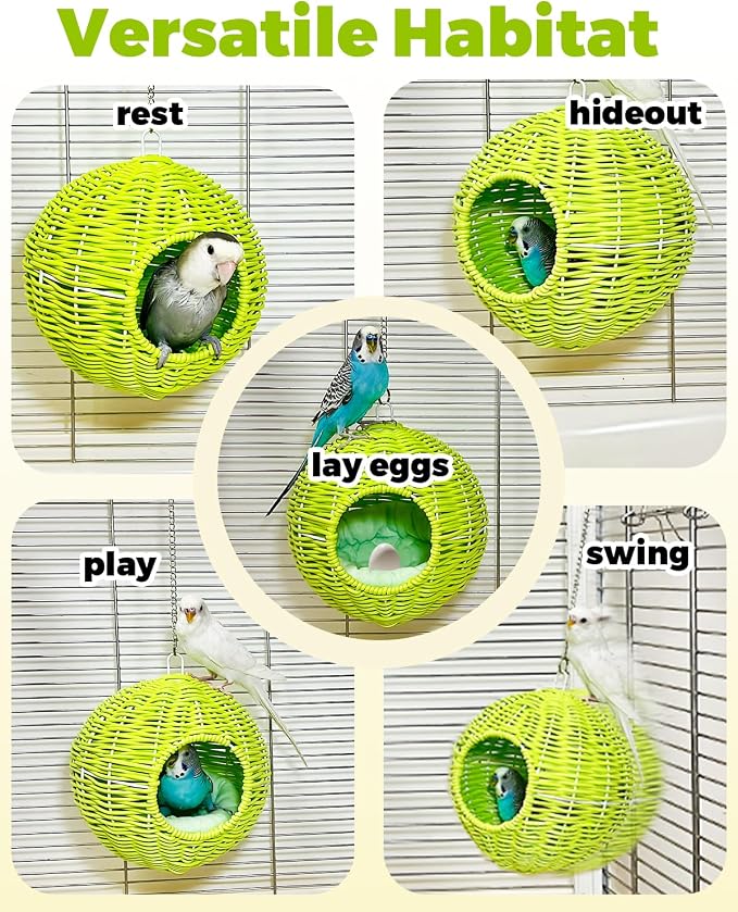 Chewproof Steel Frame Bird Nest - Image 6