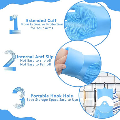 Pet Grooming Gloves—Heat Resistant Dog Washing Gloves - Image 6