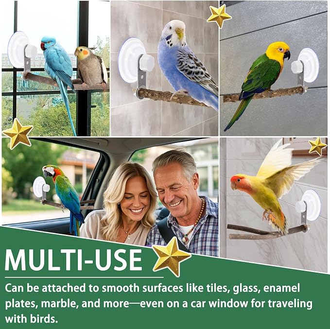 2 Pcs Natural Bird Perch Stand - Image 6