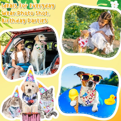 Reginary 120 Packs Dog Bandanas Bulk Dog Scarf Adjustable Holiday Pet Scarf - Image 6