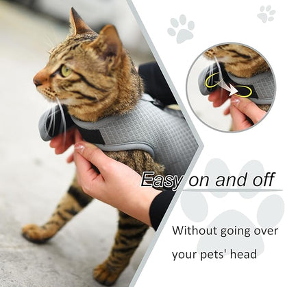 Kitty Harness and Leash for Walking Escape Proof Breathable Mesh Fabric - Image 6