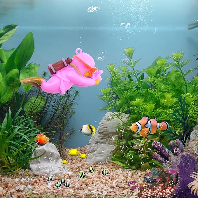 onesimcr Floating Fish Tank Decorations, Aquarium Decorations, Lovely Diver - Image 9