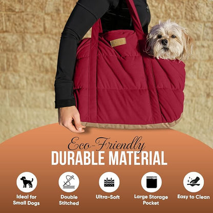 Plush Dog Purse Carrier for Small Dogs, Soft Dog Tote Bag - Image 6
