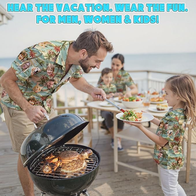 Custom Hawaiian Shirt with Face Photo Picture - Image 7