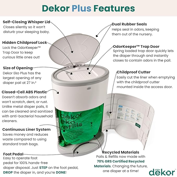 Diaper Dekor EKO Plus Diaper Pail - Image 2