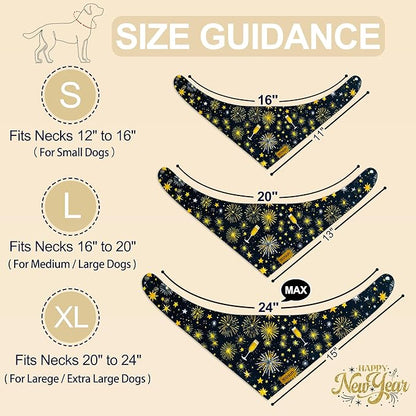 Happy New Year Dog Bandanas - Image 2