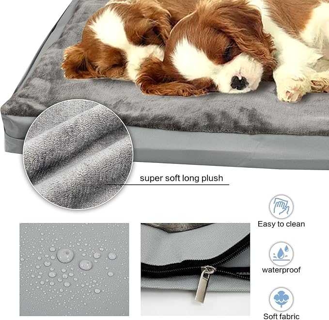 Waterproof Dog Bed Cover, Washable Removable Pet Dog Bed Replacement Cover - Image 6
