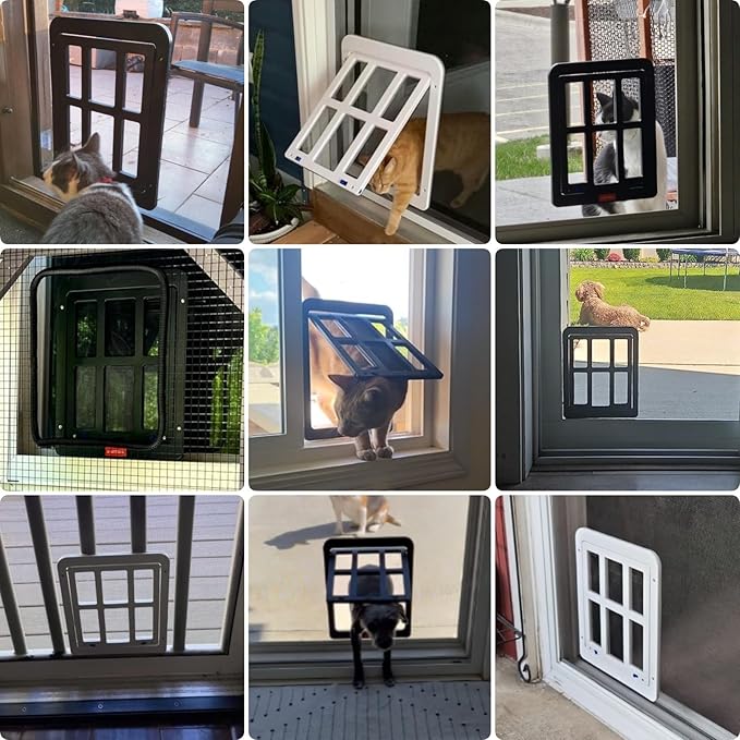 PETLESO Small Pet Door for Screen & Sliding Doors - Image 2