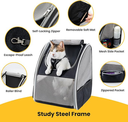 Cat Backpack Carrier for Small Dogs and Cats Fit Up to 15 Lbs, Small Dog - Image 7
