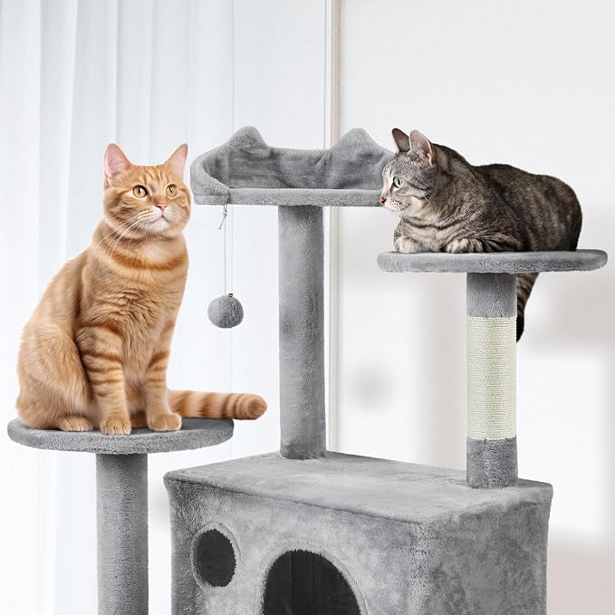 Yaheetech Tall Cat Tree, 80in Multi-Level Cat Tower - Image 4