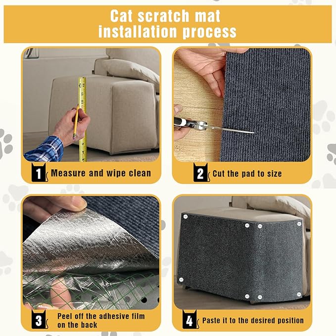 Cat Scratch Mat, Couch Protector from Cats Claw, Cat Scratch Furniture - Image 7