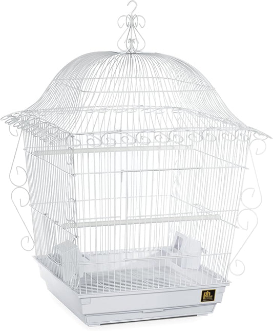 Prevue Pet Products Jumbo Scrollwork Bird Cage 220W White, 18-Inch by 18-Inch by PrevuePetProducts