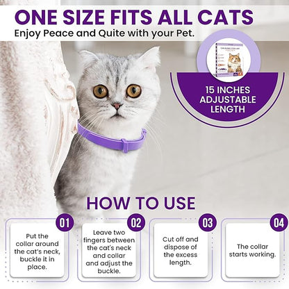 Pheromone Calming Collar for Cats: Breakaway Cat Calming Collar for Anxiety - Image 6
