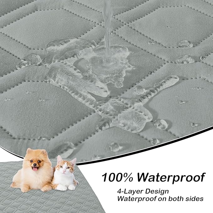 hyha Waterproof Dog Bed Blanket, Soft Pet Blankets, Waterproof Couch Cover - Image 2