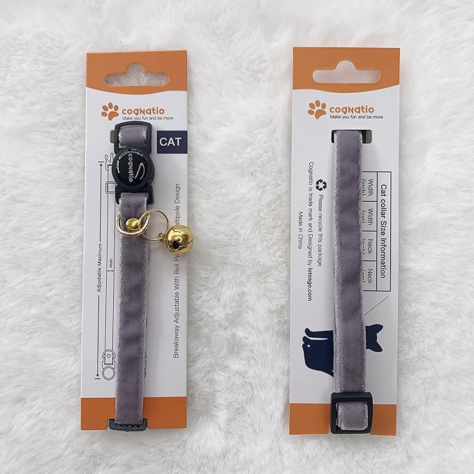 Safety Quick Release Cat Collars, Double Velvet - Image 2