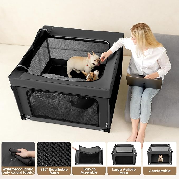 EHEYCIGA 42x42x26 Inches Puppy Playpen - Image 5