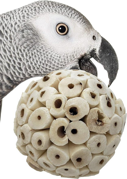 Bonka Bird Toys 1214 Pk3 All-Natural Sola Atta Balls, Soft and Lightweight Chew by BonkaBirdToys