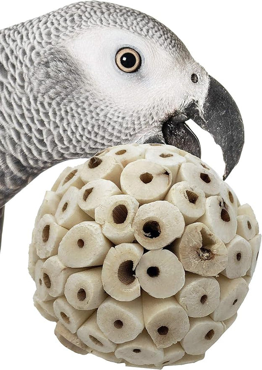 Bonka Bird Toys 1214 Pk3 All-Natural Sola Atta Balls, Soft and Lightweight Chew by BonkaBirdToys
