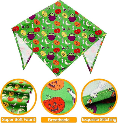 PET SHOW 50 Pack Halloween Small Dog Bandanas Girl Boy Pumpkin Bat Ghost Cat - Image 3