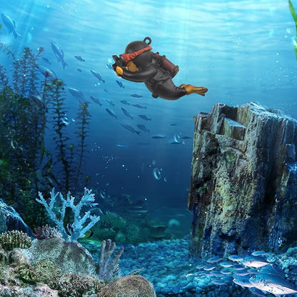 onesimcr Floating Fish Tank Decorations, Aquarium Decorations, Lovely Diver - Image 8