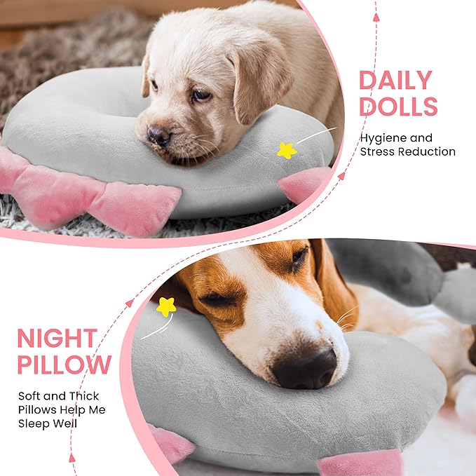 Dog Pillow - Soft Neck Pillows for Dogs, Washable Dog Calming Pillow for Better - Image 6