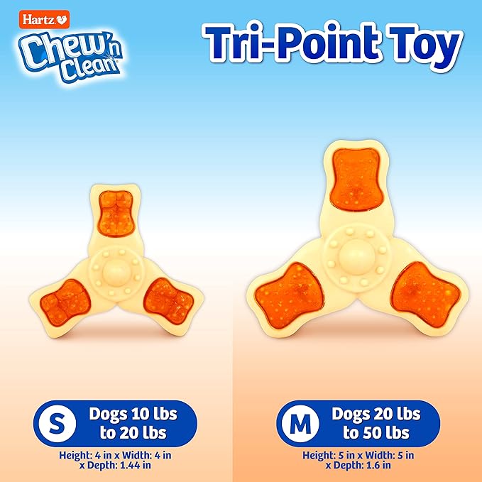 Chew ‘n Clean Chew Toy and Treat in One Chicken Flavored Tri-Point Dog Toy - Image 3