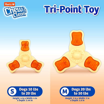 Chew ‘n Clean Chew Toy and Treat in One Chicken Flavored Tri-Point Dog Toy - Image 3