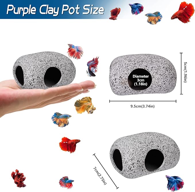 Aquarium Decorations Cave Fish Tank Accessories Rock Decor - Image 2