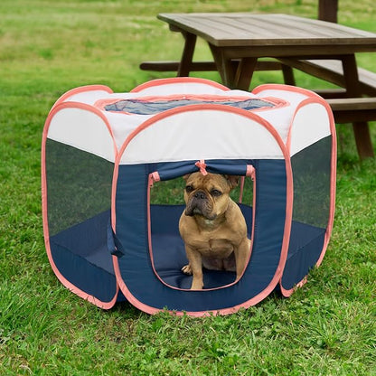 Furhaven Portable Dog Playpen Cat Tent, Pet Playground, Kennel Foldable Indoor - Image 2