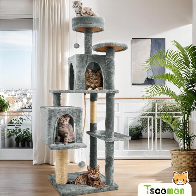 58.5inch Large Cat Tree Tower Condo - Image 6