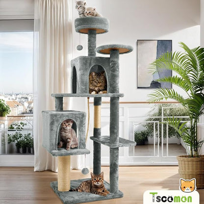 58.5inch Large Cat Tree Tower Condo - Image 6