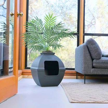 Good Pet Stuff Hidden Litter Box Planter, Decorative Cat Litter Enclosure - Image 13