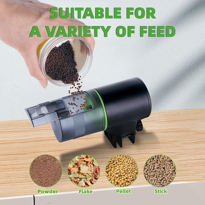 FREESEA Fish Feeder Automatic Dispenser: Aquarium Flakes Food Feeder - Image 7