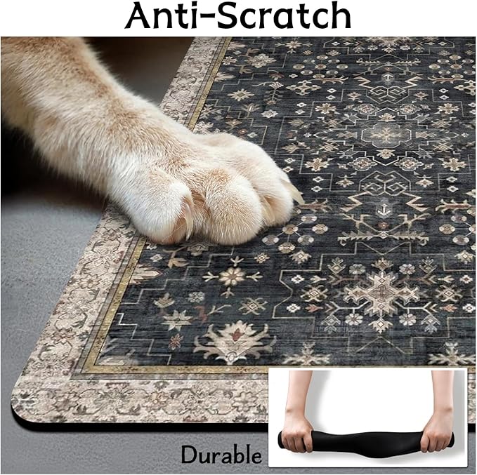 Pet Food Mats for Floor, Absorbent Dog Mat for Food and Water Dispenser Mat - Image 6
