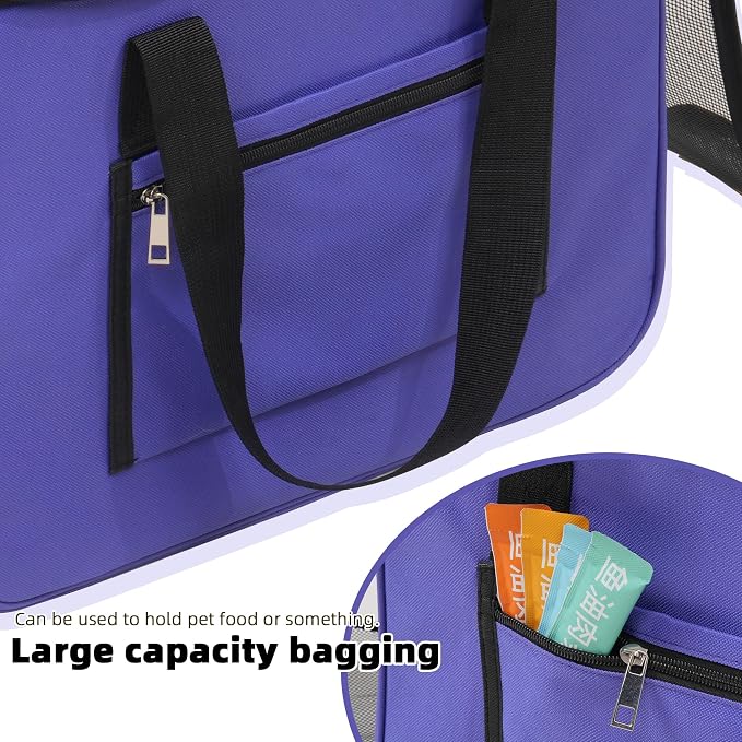 Cat & Dog Carrier for Pets Up to 15 Lbs, Airline Approved Soft-Sided - Image 7
