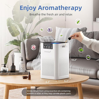 AromaRoom Air Purifiers for Bedroom, Hepa Air Purifiers for Home Pet Pee Smell - Image 7