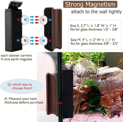 hygger Aquarium Strong Magnetic Cleaner Algae Magnet Cleaning Tool - Image 2