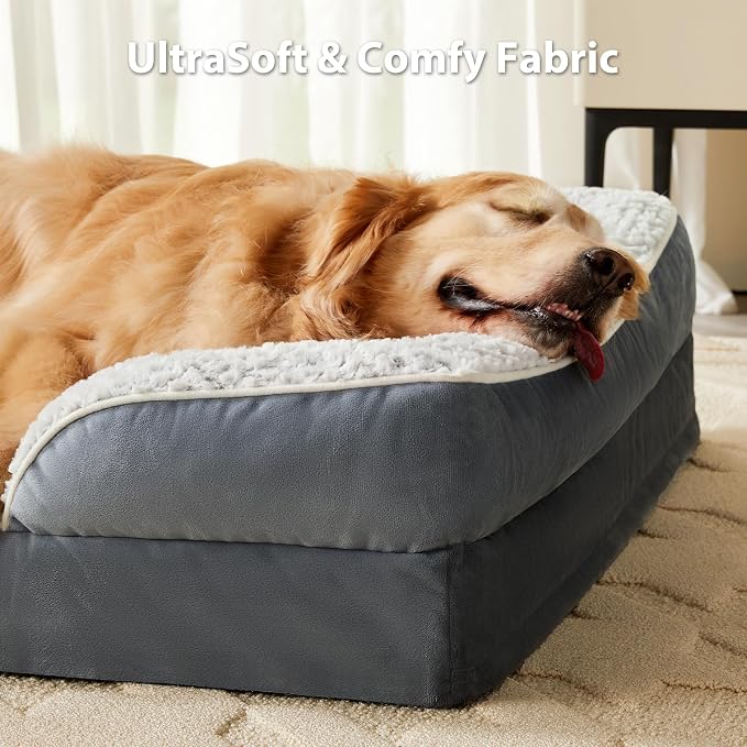 Orthopedic Dog Bed for Medium Dogs, Egg Crate Foam Bed for Medium Dogs - Image 3