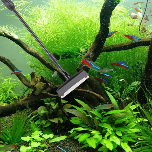 hygger Carbon Fiber 6 in 1 Aquarium Cleaning Tool Kit Al-gae Scraper Scrubber - Image 2