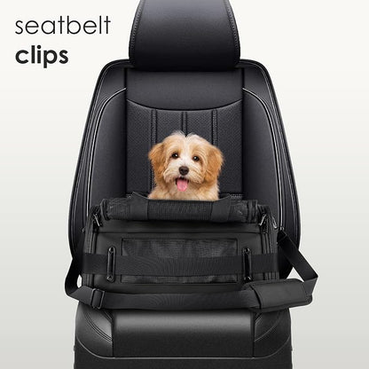 TSA Airline Approved PU Leather Luxury Pet Carrier - Image 6