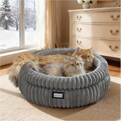 BALANCE Cat Bed Kitten Bed, Washable Round Cat Beds by BalancePet