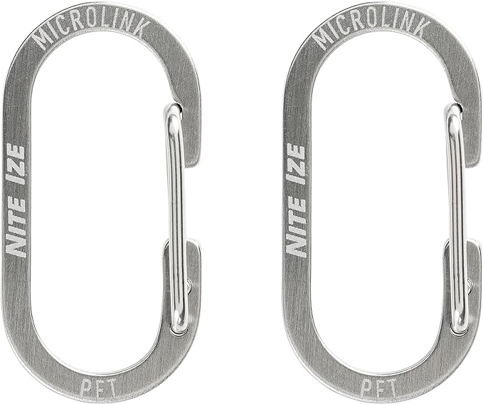 Nite IZE MicroLink Pet Tag Carabiner, Stainless Steel Cat and Dog Tag Clip - Image 2