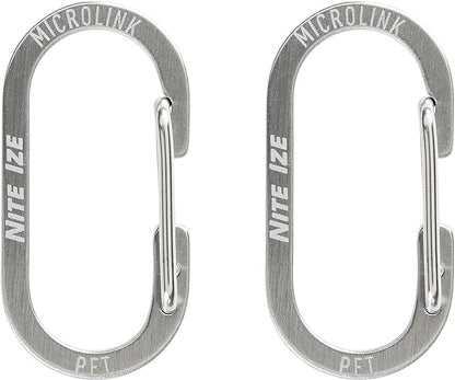 Nite IZE MicroLink Pet Tag Carabiner, Stainless Steel Cat and Dog Tag Clip - Image 2