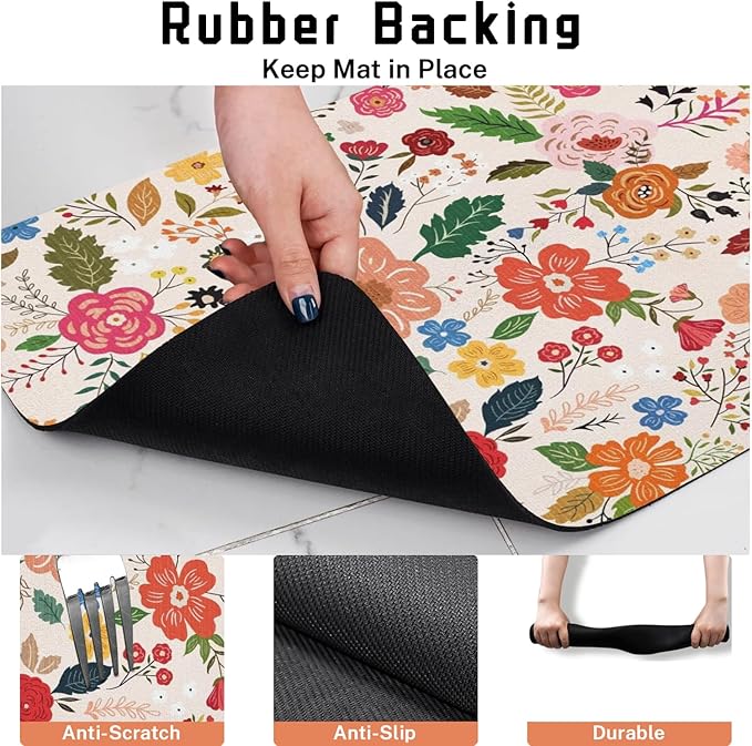 Absorbent Pet Dog Bowl Mat for Food and Water, Pet Cat Food Feeding Mat - Image 4