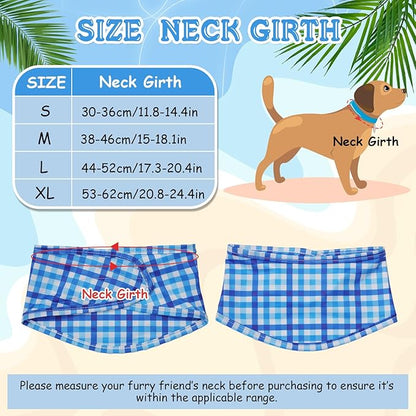 Talltalk 5 Pieces Dog Cooling Bandanas Neck Wraps Ice Scarf Pet Dog Cooling - Image 3